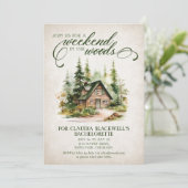 Mountain Forest Bachelorette Weekend Route Kaart (Staand voorkant)