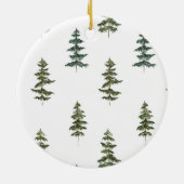 Mountain Forest Bomen Bruiloft Ornament Gift (Achterkant)