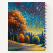 Mountain Forest Cabin Art Notitieboek (Achterkant)