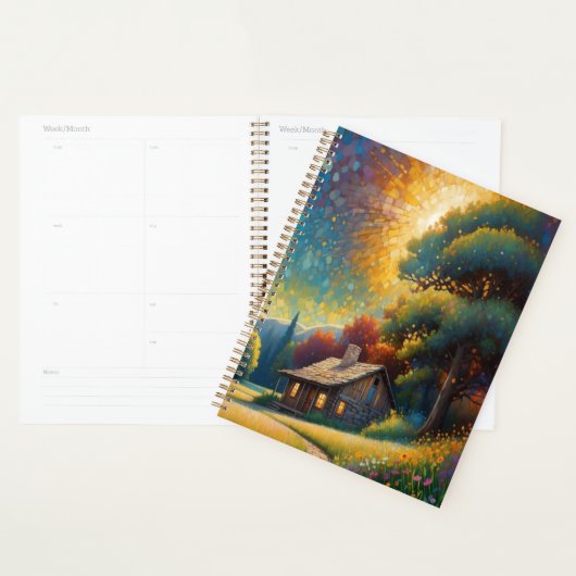Mountain Forest Cabin Art Planner (Display)