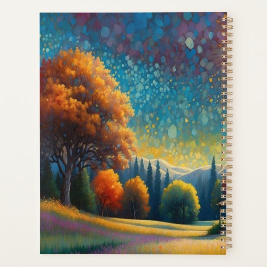 Mountain Forest Cabin Art Planner (Achterkant)