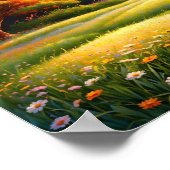 Mountain Forest Cabin Art Poster (Hoek)