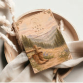 Mountain Forest Cowboy Boots Wedding Save The Date