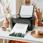 Mountain Forest Custom Wedding Sign Template Poster