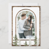 Mountain Forest Deer Photo Wedding Save The Date (Achterkant)