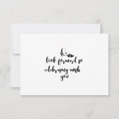 Mountain Forest Lakeside bruiloft RSVP (Achterkant)