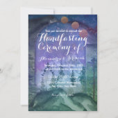 Mountain Forest Paradise Handfasting Uitnodiging (Voorkant)