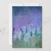 Mountain Forest Paradise Handfasting Uitnodiging (Achterkant)