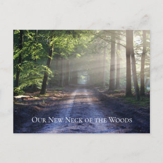 Mountain Forest Road Onze nieuwe nek van de Bossen Briefkaart