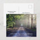 Mountain Forest Road Onze nieuwe nek van de Bossen Briefkaart (Voorkant / Achterkant)