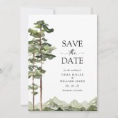 Mountain Forest Save The Date (Voorkant)