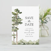 Mountain Forest Save The Date (Staand voorkant)