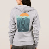 Mountain Forest Sunset-rugzak Hiker Woman Hoodie (Achterkant)