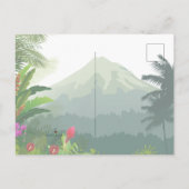 Mountain & Forest Sunset Uitnodiging voor verjaard Briefkaart (Achterkant)