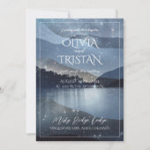 Mountain Forest Waterverf betoverde bruiloft Kaart (Voorkant)