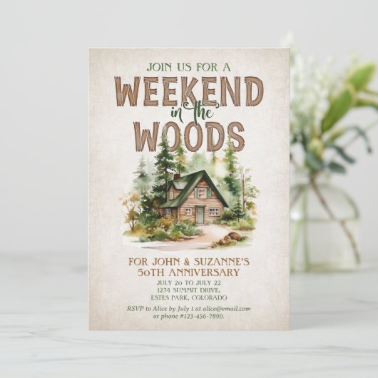 Mountain Forest Weekend Route Kaart (Staand voorkant)