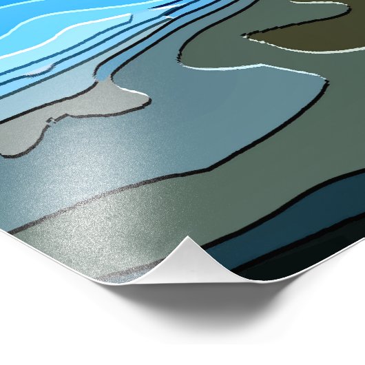 MOUNTAIN FOTO AFDRUK (Hoek)