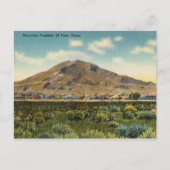 , Mountain Franklin, El Paso, Texas Briefkaart (Voorkant)