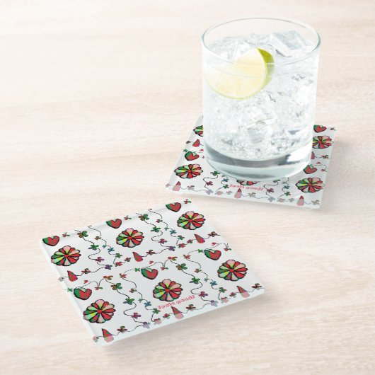 Mountain Fresh Glazen Onderzetter (Schuin)