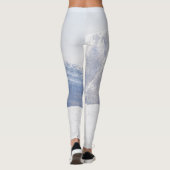Mountain Fun: Sneeuw-Capped Peaks Scene. Leggings (Achterkant)