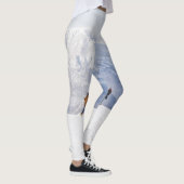 Mountain Fun: Sneeuw-Capped Peaks Scene. Leggings (Rechts)