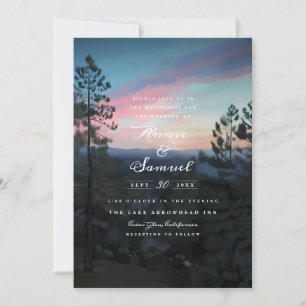 Mountain Getaway Wedding Kaart