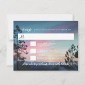 Mountain Getaway Wedding RSVP Kaartje (Voorkant)