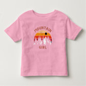 Mountain Girl Kinder Shirts (Voorkant)