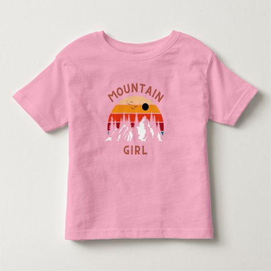 Mountain Girl Kinder Shirts (Voorkant)