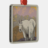 Mountain Goat - Chugach National Forest Metalen Ornament (Rechts)