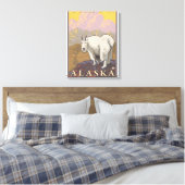 Mountain Goat - Cordova, Alaska Canvas Afdruk (Insitu (Slaapkamer))