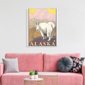 Mountain Goat - Cordova, Alaska Canvas Afdruk (Insitu (Woonkamer))
