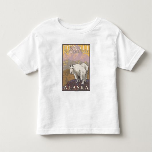 Mountain Goat - Denali National Park, Alaska Kinder Shirts (Voorkant)