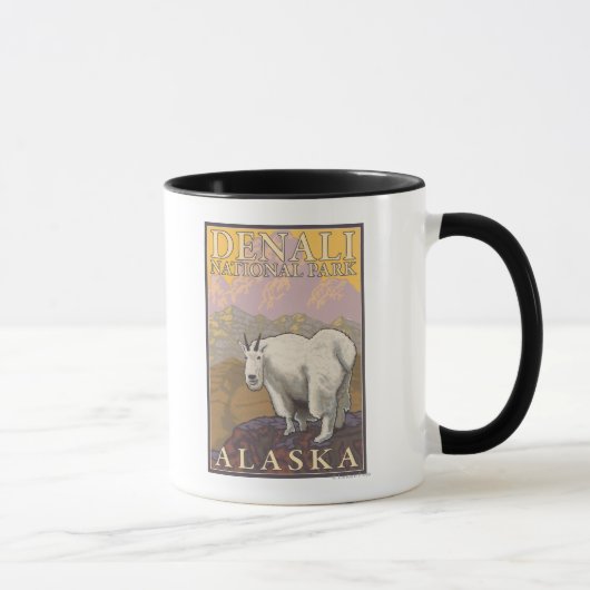 Mountain Goat - Denali National Park, Alaska Mok (Rechts)