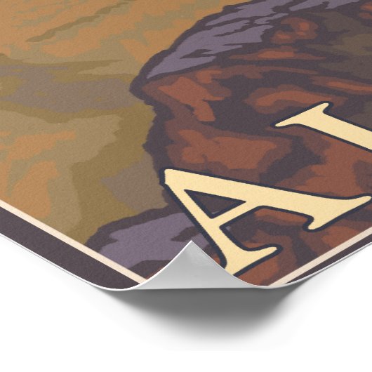 Mountain Goat - Denali National Park, Alaska Poster (Hoek)