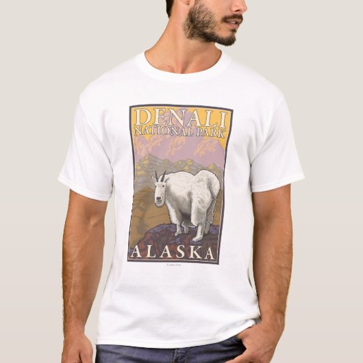 Mountain Goat - Denali National Park, Alaska T-shirt (Voorkant)