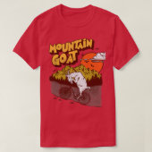Mountain Goat Funny Mountain Biking T-shirt (Design voorkant)