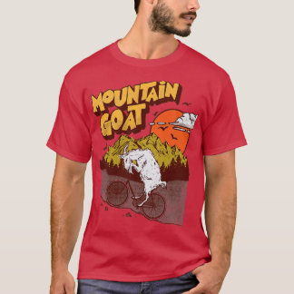 Mountain Goat Funny Mountain Biking T-shirt