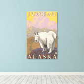 Mountain Goat - Juneau, Alaska Canvas Afdruk (Insitu (Houten vloer))