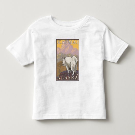 Mountain Goat - Katmai, Alaska Kinder Shirts (Voorkant)