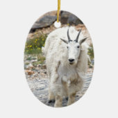 Mountain Goat Keramisch Ornament (Voorkant)