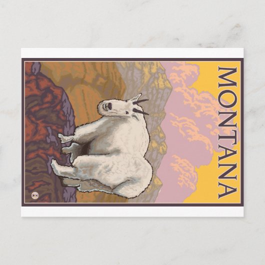 Mountain Goat - Montana Briefkaart (Voorkant)