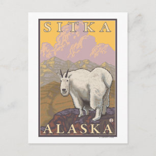 Mountain Goat - Sitka, Alaska Briefkaart
