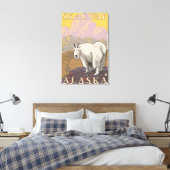 Mountain Goat - Skagway, Alaska Canvas Afdruk (Insitu (Slaapkamer))