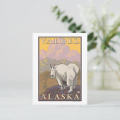 Mountain Goat - Valdez, Alaska Briefkaart (Staand voorkant)