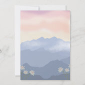 Mountain Goat Verjaardag Uitnodiging (Achterkant)