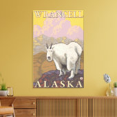 Mountain Goat - Wrangell, Alaska Canvas Afdruk (Insitu (Woonkamer))