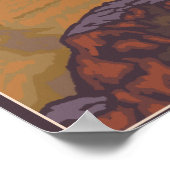 Mountain Goat WyomingVintage Travel Poster (Hoek)