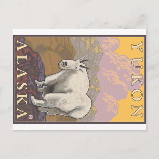 Mountain Goat - Yukon, Alaska Briefkaart (Voorkant)