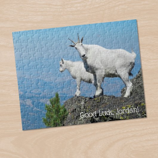Mountain Goats Photo Template Custom Name Legpuzzel